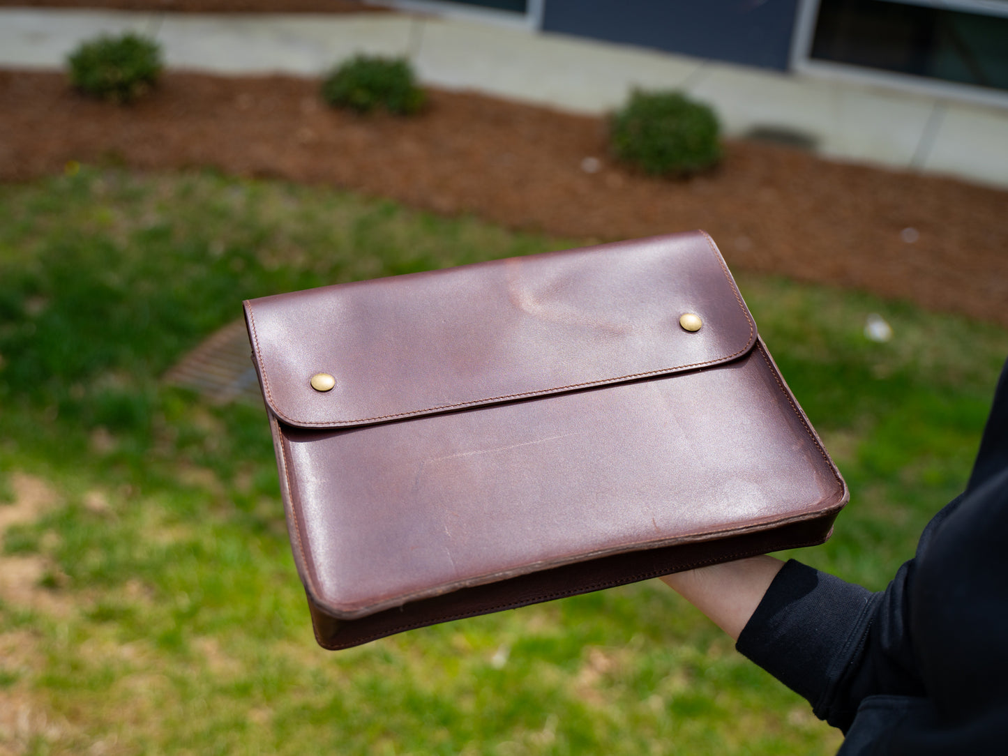 Leather Document Folder - Chestnut