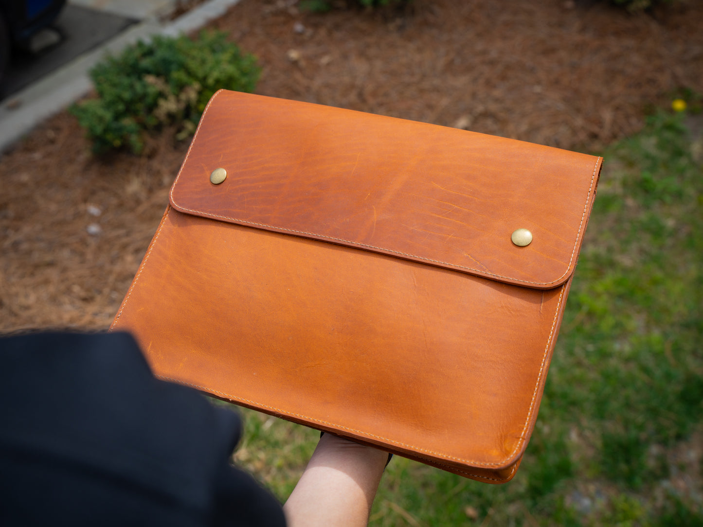 Leather Document Folder - Natural
