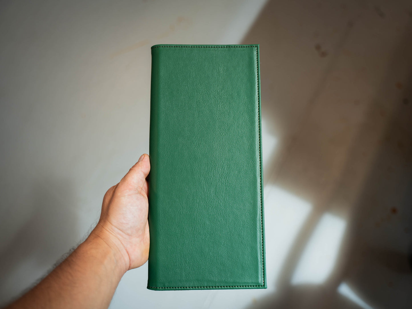 PU Leather Bifold Menu Cover - Green