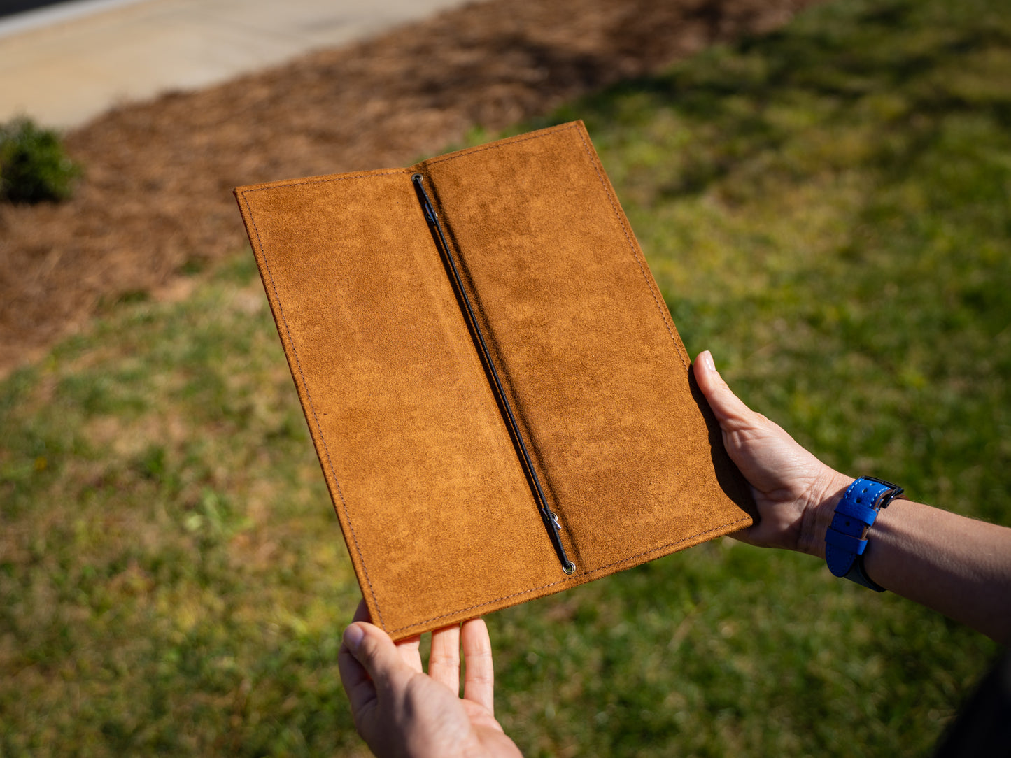 Leather Beverage Menu - Red