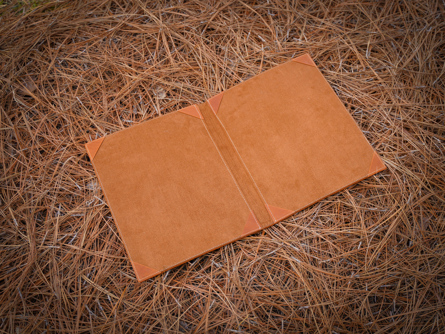 Milwaukee Leather Hardcover Menu with Corners - Natural