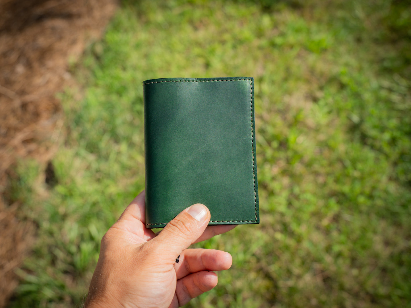 Milwaukee Leather Midori Notebook Cover - Green Moss