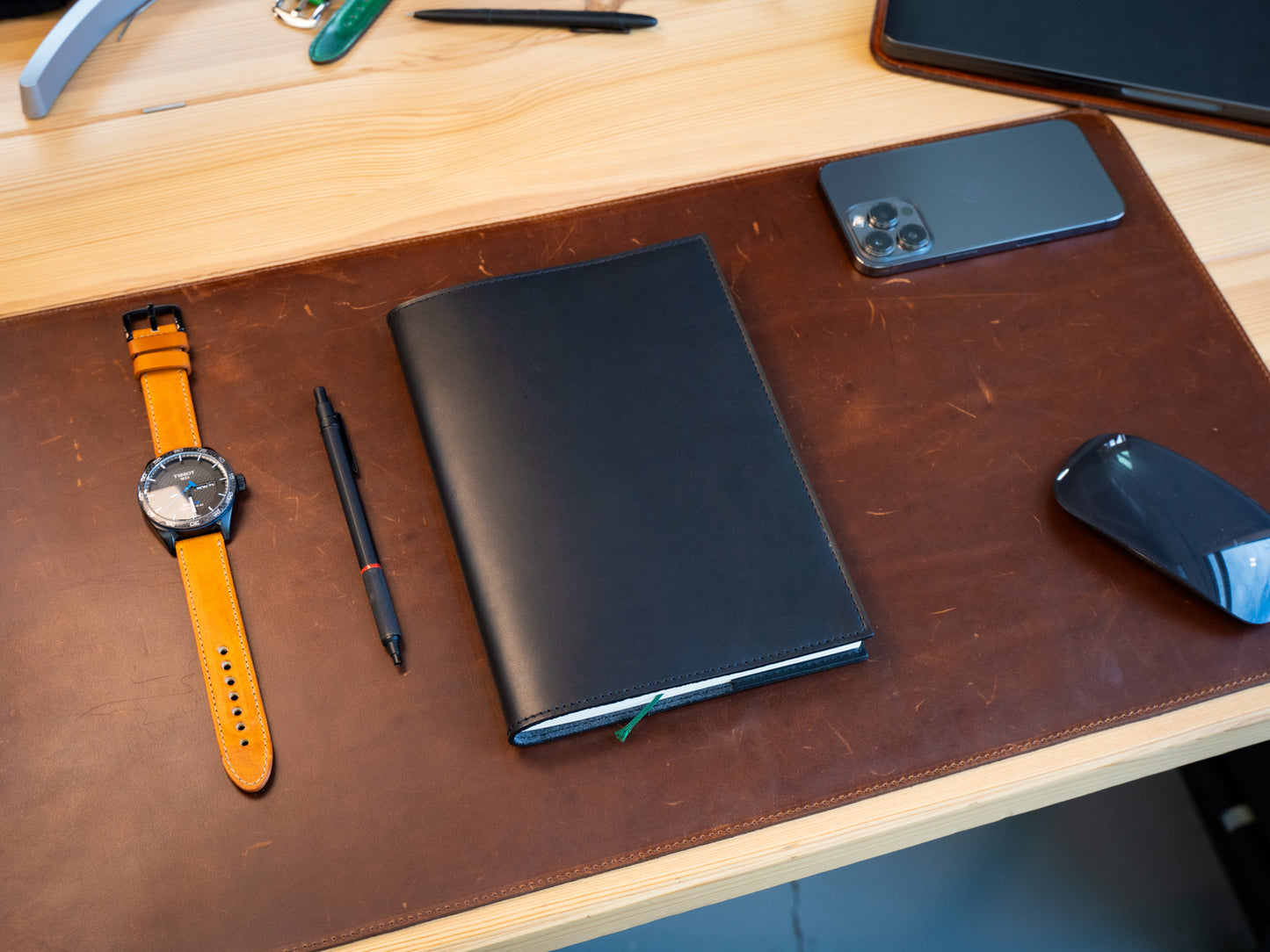 Milwaukee Leather Rhodia A5 Notebook Cover - Black