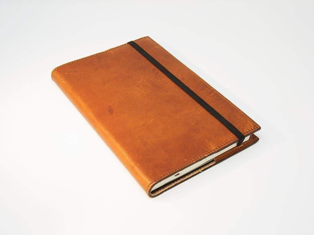Large Leather Planner Cover - Natural