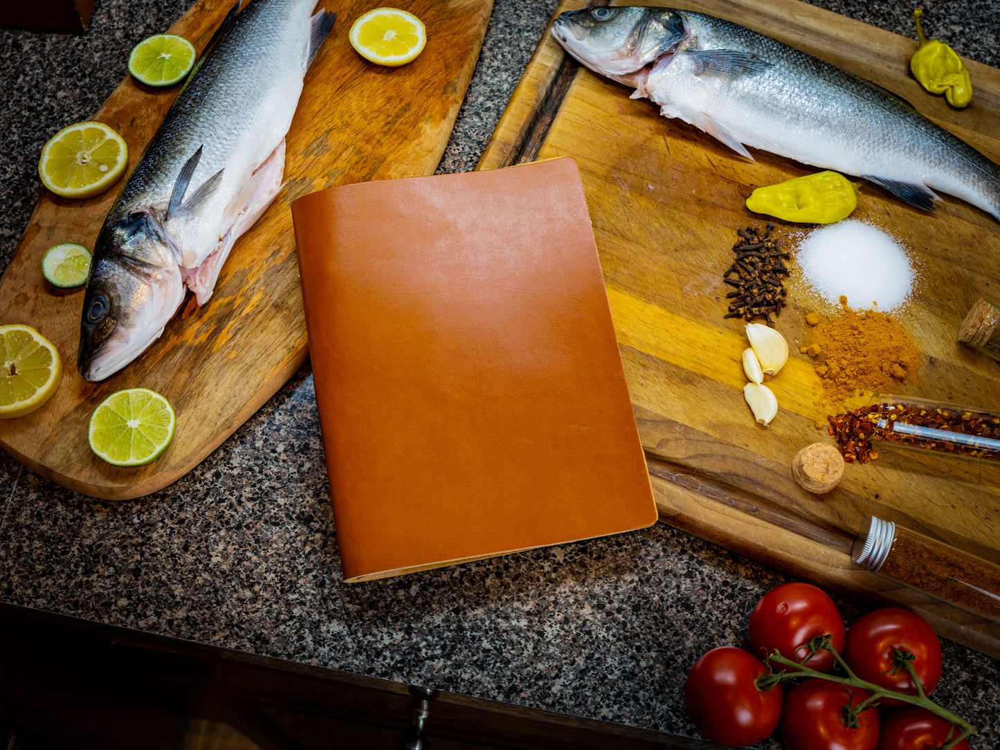 Mexican Leather Simple Menu Cover - Natural