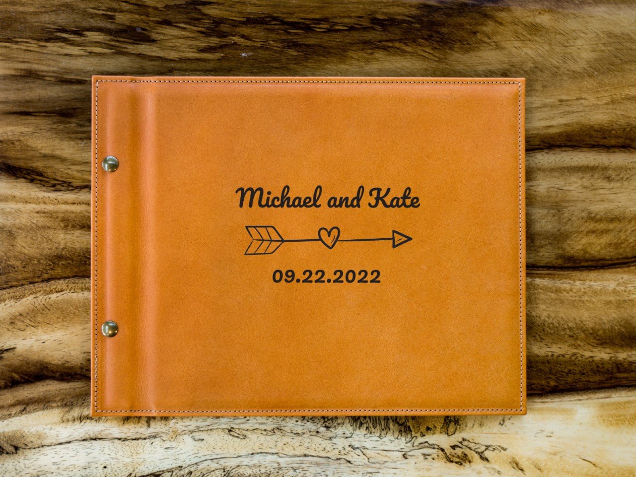 Leather Wedding Guest Book Arrow Guest Book - olpr.