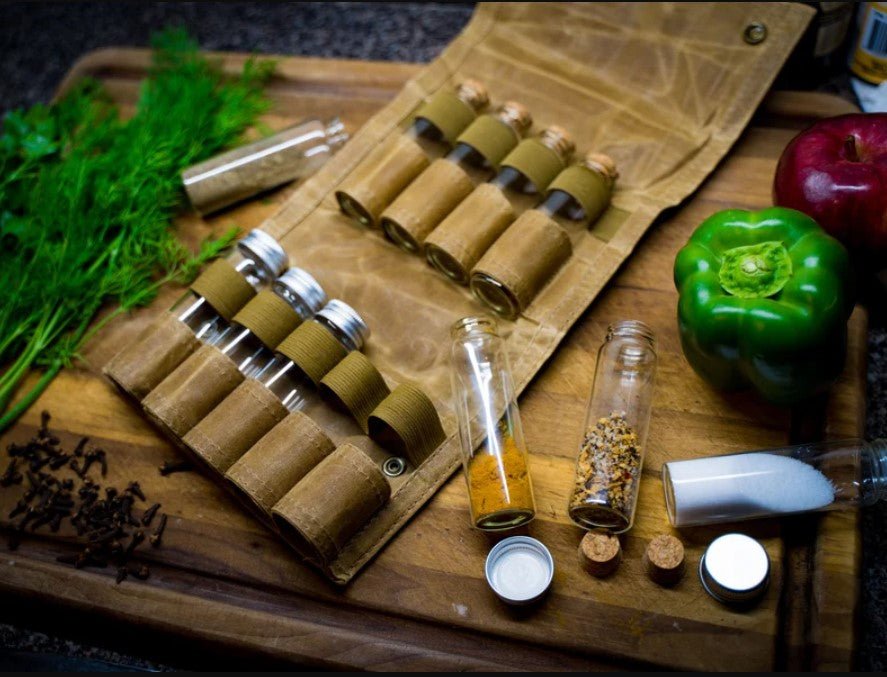 Waxed Canvas Spice Bag - Camel