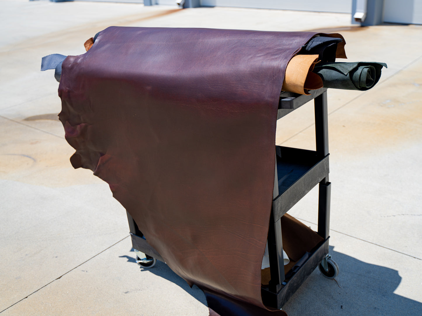 Milwaukee Leather Hide - Chestnut Leather Hide - olpr.