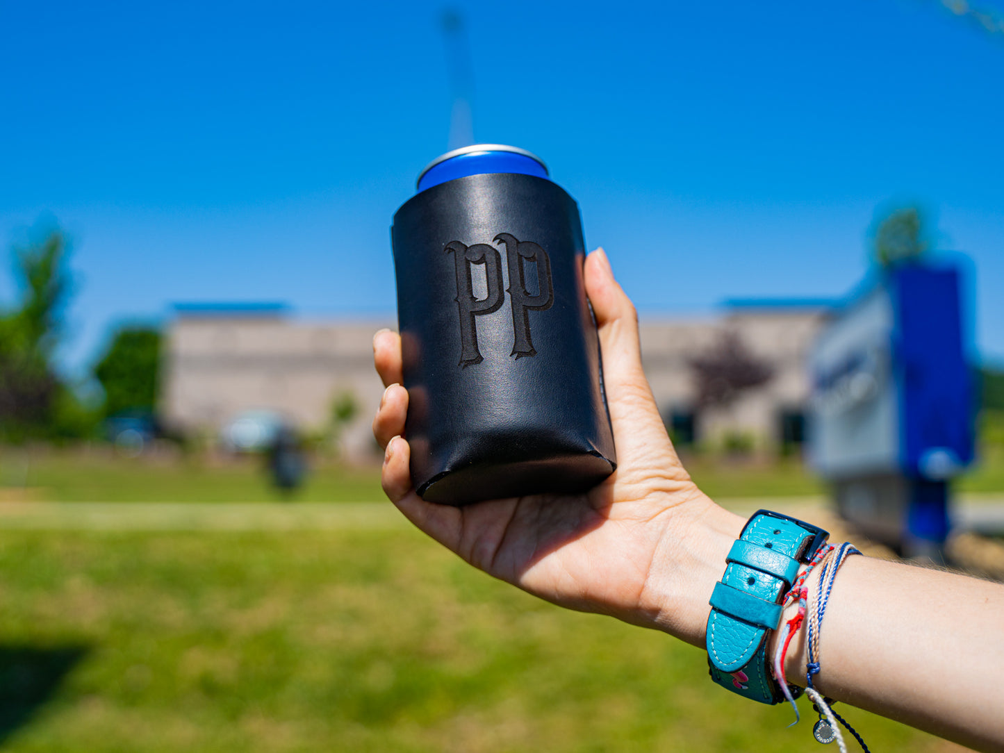 Milwaukee Leather Coozie - Black Coozie - olpr.