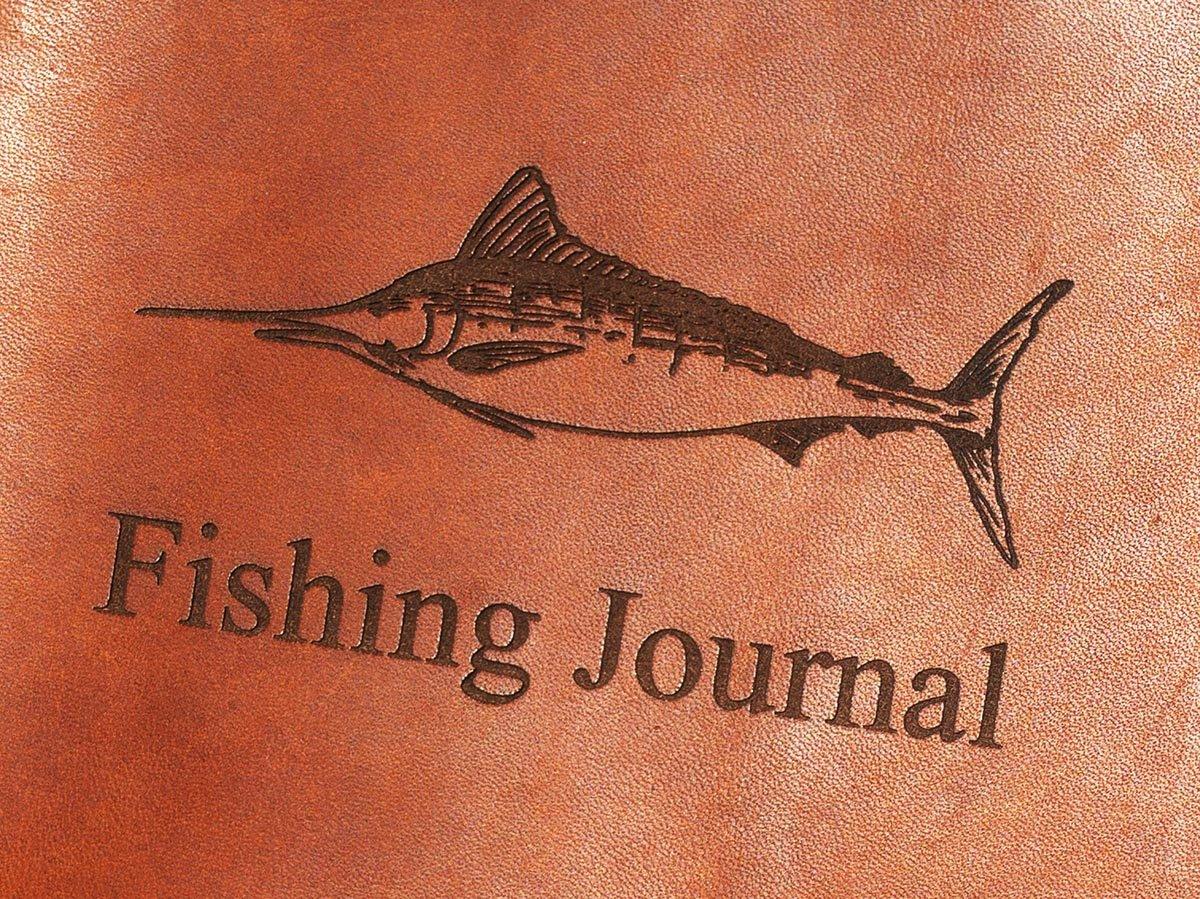 Fishing Journal With Milwaukee Leather Cover - Tan Journal - olpr.