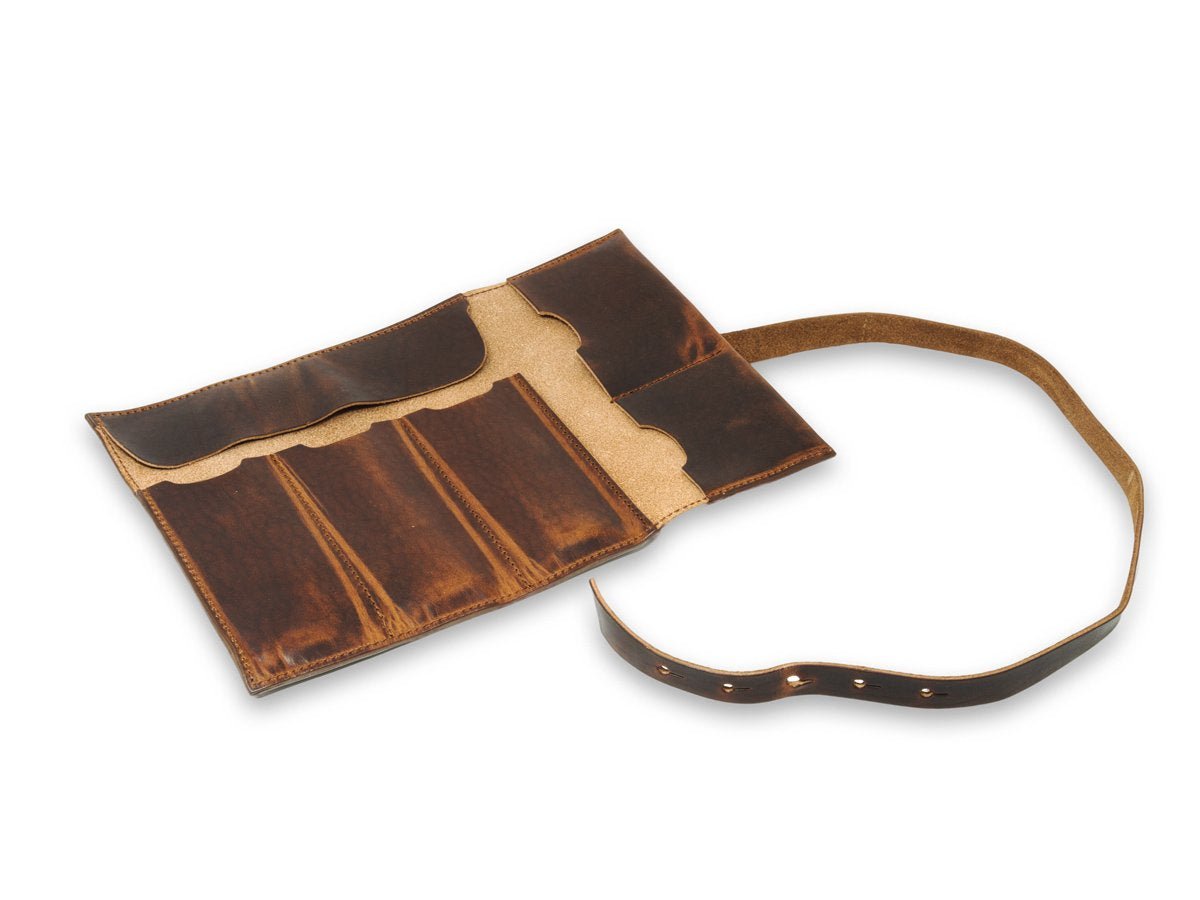 Milwaukee Leather Cigar Wallet - Chestnut Cigar Wallet - olpr.
